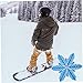Snowboard Stomp Pads 3D Snowflake Snowboard Grip Pad Anti Skidding Snowboard Pads PVC Self Adhesive Snowboard Grip Stomp Pad Snowboarding Accessories Blue