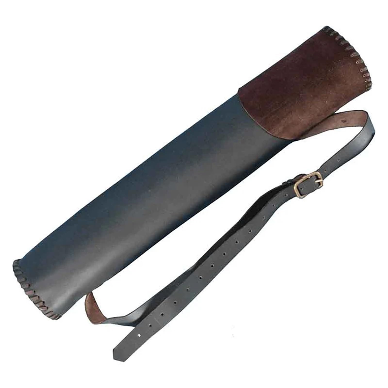 WDWDW Archery Arrow Quiver Holder Back Bag Bow Shoulder Strap Leather for Archer Shooting for Youth Adults