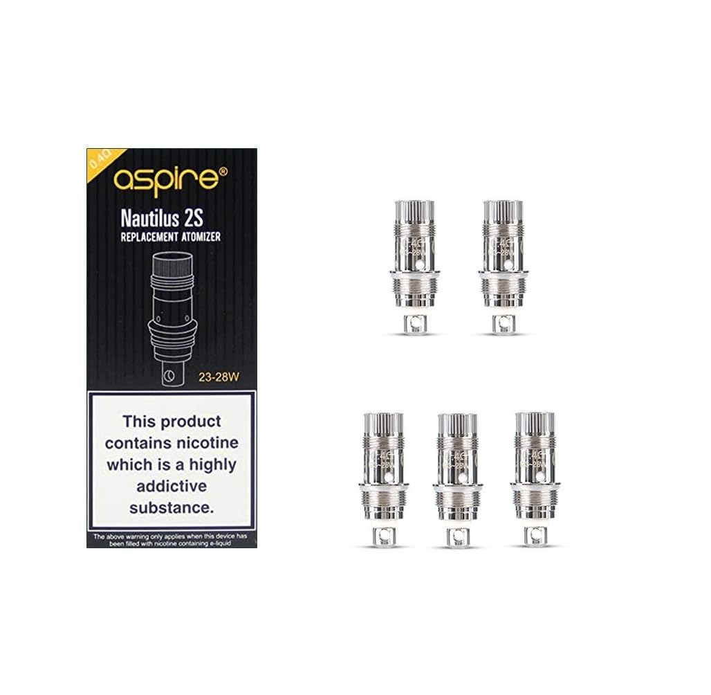 Aspire Pack of 5 Replacement Coils 0.4ohm for The Nautilus 2S Tank | No Nicotine