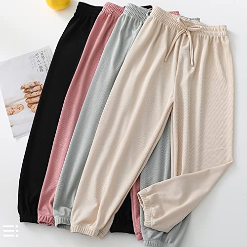 Boys Baggy Lightweight Pants Flowy Straight Leg Casual Elastic Waisted Thin Joggers Loose Stretch Trousers Clothes2