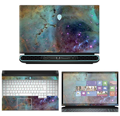 Decalrus - Protective Decal Galaxy Skin Sticker for 2019 Alienware Area-51m AWAR51M