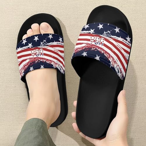 Slide Sandals for Women Girls Lightweight Non Slip Shower Shoes Comfotable Open Toe Single Band Slide Sandals Size 6-13.53