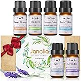 ♕ Jardín Secreto: Este aceite esencial de Jardín Secreto está hecho de aceites esenciales naturales puros y no contiene ningún otro aditivo. El conjunto incluye: Eucalipto, Lavanda, Árbol de Té, Naranja Dulce, Menta, Hierba de Limón.