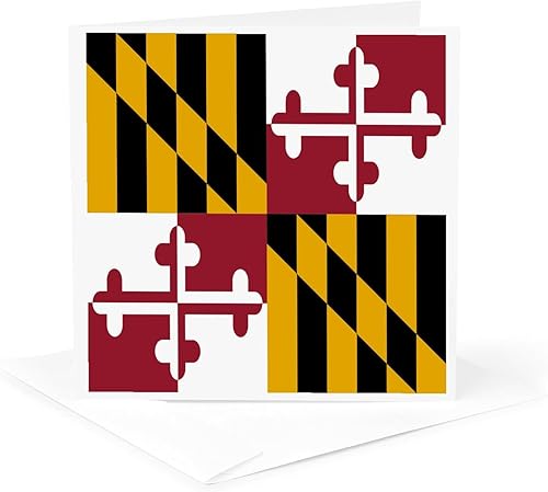 Miniatura 5 de State Flag of Maryland - George Calvert - Tarjetas de felicitación, 6 x 6 pulgadas, juego de 12 (gc_158370_2)