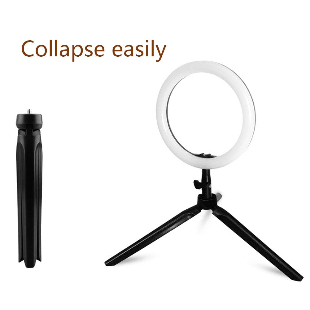 NANANA Kit Luce ad Anello, Luce ad Anello a LED, Fotografia LED Video Luce da Studio dimmerabile ad Anello Live Studio con Treppiede per Fotografia Selfie Live Studio[Scelta Multipla],A