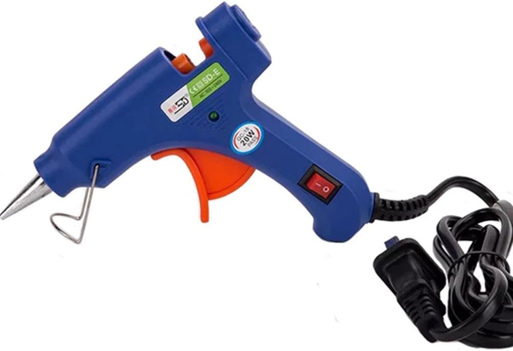 20W Mini Hot Melt Glue Gun Melt Glue Sticks High Temperature Melting Adhesive Glue Gun Kit for DIY Patches Craft Quick Repairs with 5 Sticks