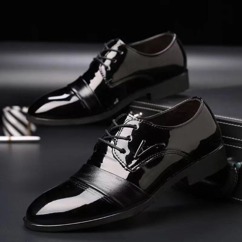 Men's Comfort Orthopedic Dress Shoes Casual Business Oxford Derby Leather Shoes Retro Comfortable Height Increasing Non-Slip Softsole Walking Oxfords Shoes4