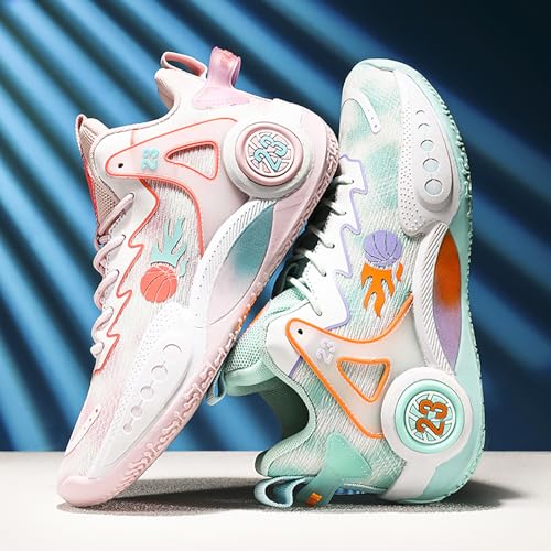 Women Men Basketball Shoes Casual Fashion High Top Lace Up Running Sneakers Color Blocking Sport Shoes Walking Tennis Shoes3