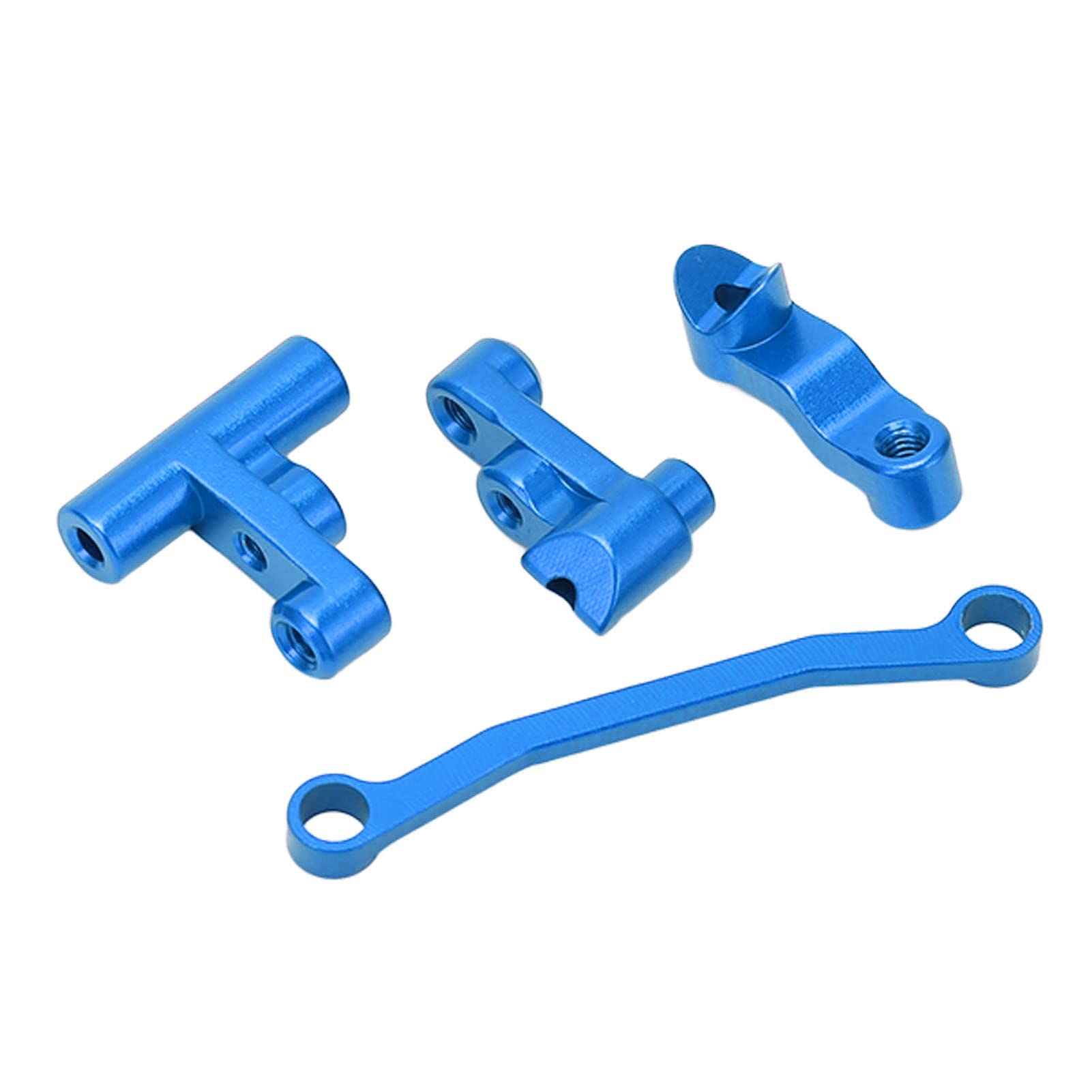 Ensemble de Direction RC Ensemble d'embrayage de Direction Kit de Fusée de Direction en Aluminium Manivelle de Direction et Pièces de Mise à Niveau du Lien de Direction pour Traxxas