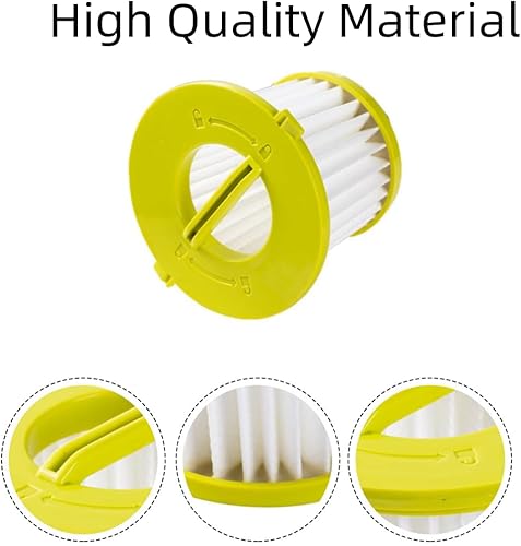 Miniatura 3 de Filtro Hepa compatible con Ryobi PCL700 PCL704 CL705 (incluyendo PLC704K, PLC705K, PLC705B) 18V ONE+ PERFORMANCE - Juego de filtros reutilizables al