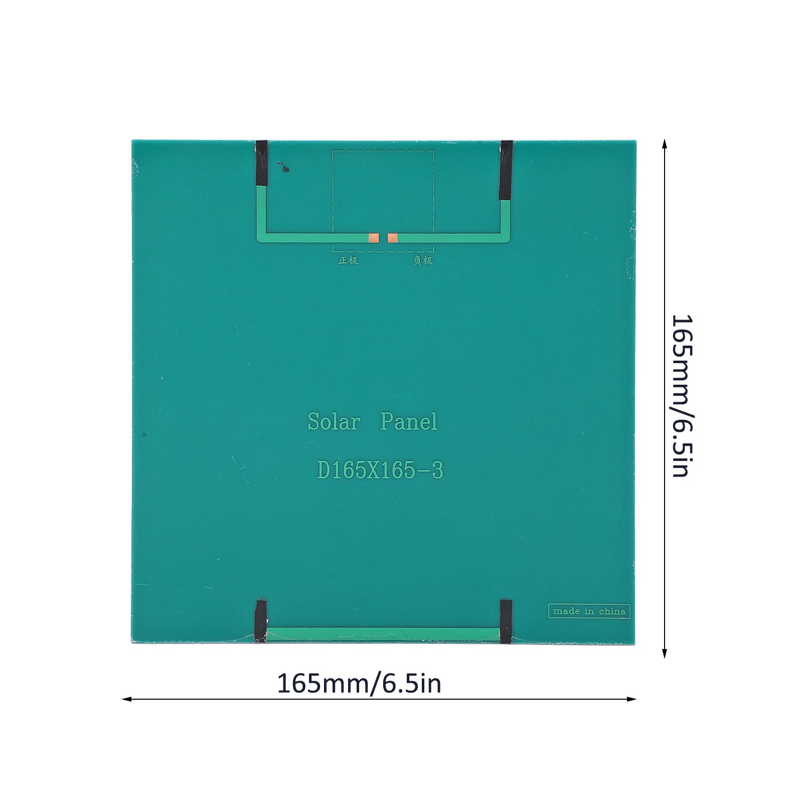 JEOZBM Mini Celle Solari Monocristalline, Pannelli Solari Carica Fai da Te, Celle Micro Pannelli Solari 165x165mm/6.5x6.5in, Caricabatterie Celle Fotovoltaiche
