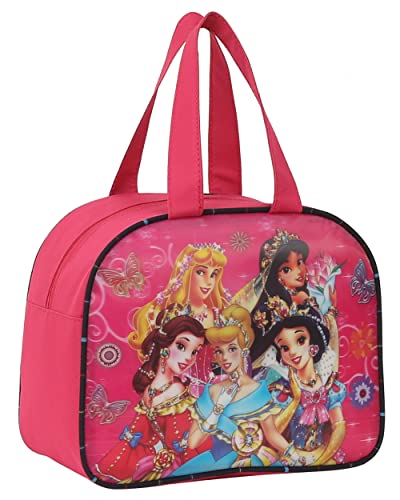 Image of STRONG LIFE Polyester Tiffin Picnic Work School Office Lunch Bag for Kids with Bottle Holder (Pink)