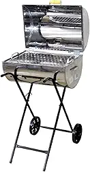 Churrasqueira Master Grill Inox Grelha e Carrinho 94x38x30cm