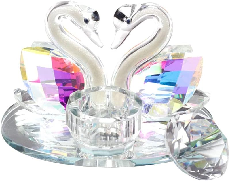 1pc Manicure Liquid Crystal Cup Swan Shape Nail Art Dish for Mixing Liquid Powder Nail Salon Tool for Professional Home Use