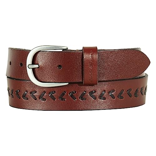 Eddie Bauer Women's Casual Leather Belts with Durable Metal Buckle,
