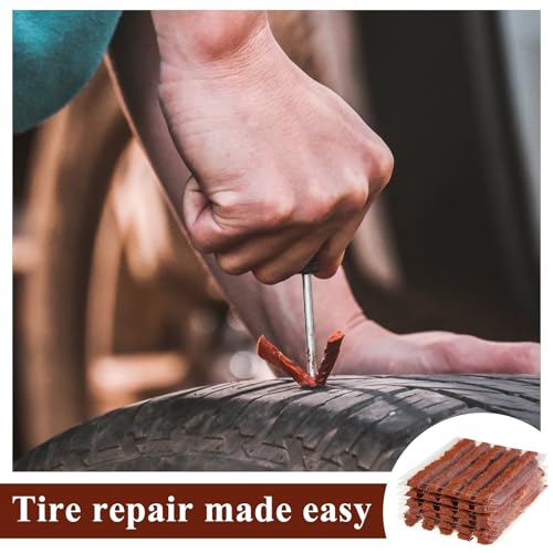 Image of 300 Pcs Tire Plugs Bulk, 4 inch x 1 /4 inch, Red