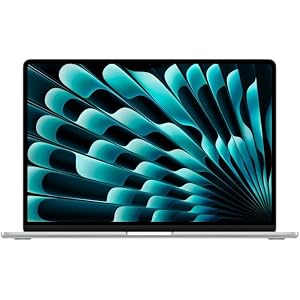 Apple 15" MacBook Air Laptop, M5 Chip mit 10‑Core CPU und 10‑Core GPU: Entwickelt für KI, 15,3" Liquid Retina Display, 16 GB, 512 GB SSD, Touch ID, WLAN 7; Silber, QWERTY Tastatur