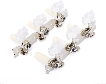 1 pair Left Right 3L3R Professional Guitar Classical Guitar String Tuning Pegs Machine Heads Tuners Keys Part Parts Accessories 3L3R Classical White Bow Tie