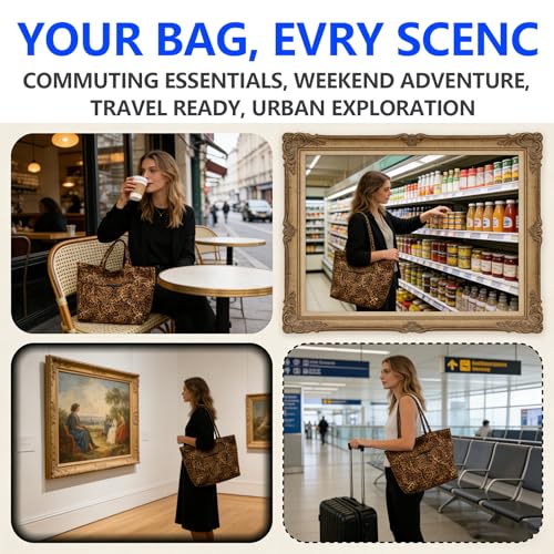 Bolso Tote para mujer con gran capacidad y ligero miniatura 5