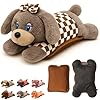 COVERI COLLECTION Borsa Acqua Calda Elettrica Peluche Cane Pupazzo Rimovibile e Lavabile 500w - Boule scaldamani elettrico - Regali Natale Bambini