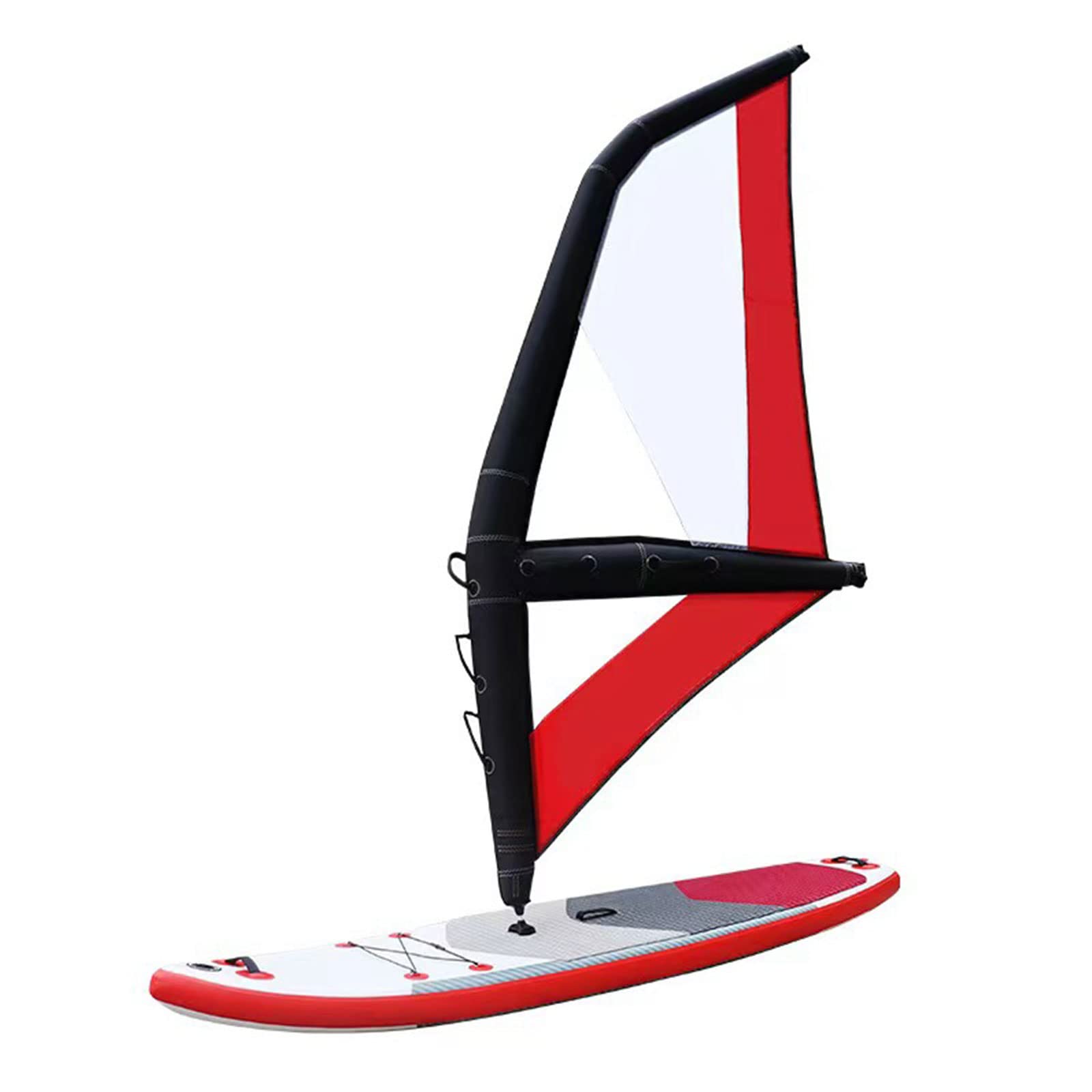 Tabla de surf inflable con juego de vela, tabla de surf portátil de PVC, 4,2 m² con accesorios