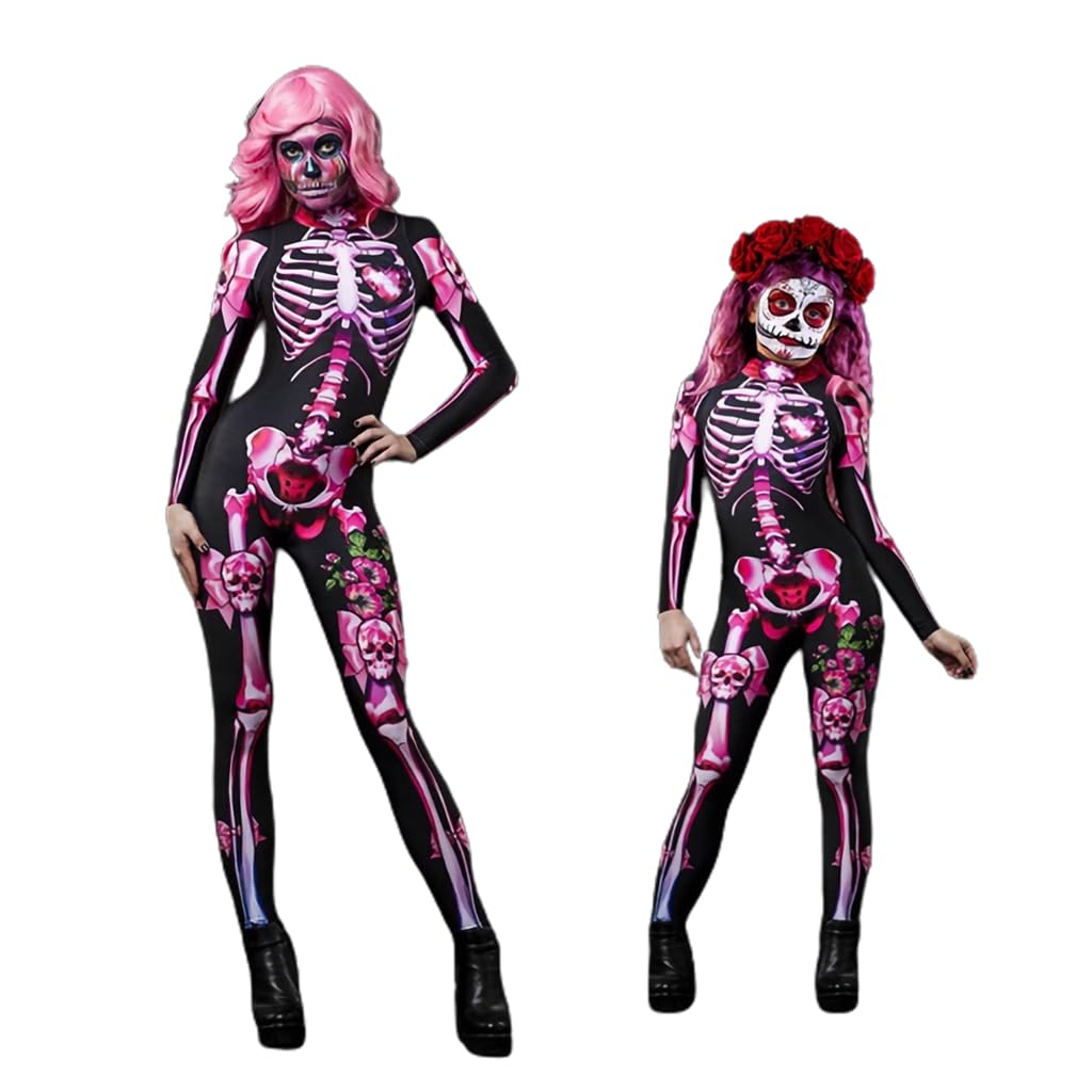 TMOYJPX Mono Mujer Chicas Gracioso Ajustado, Halloween Mono Adultos Niñas Mujer Fiesta Elegante, Mono Chicas Ceremonia Carnaval