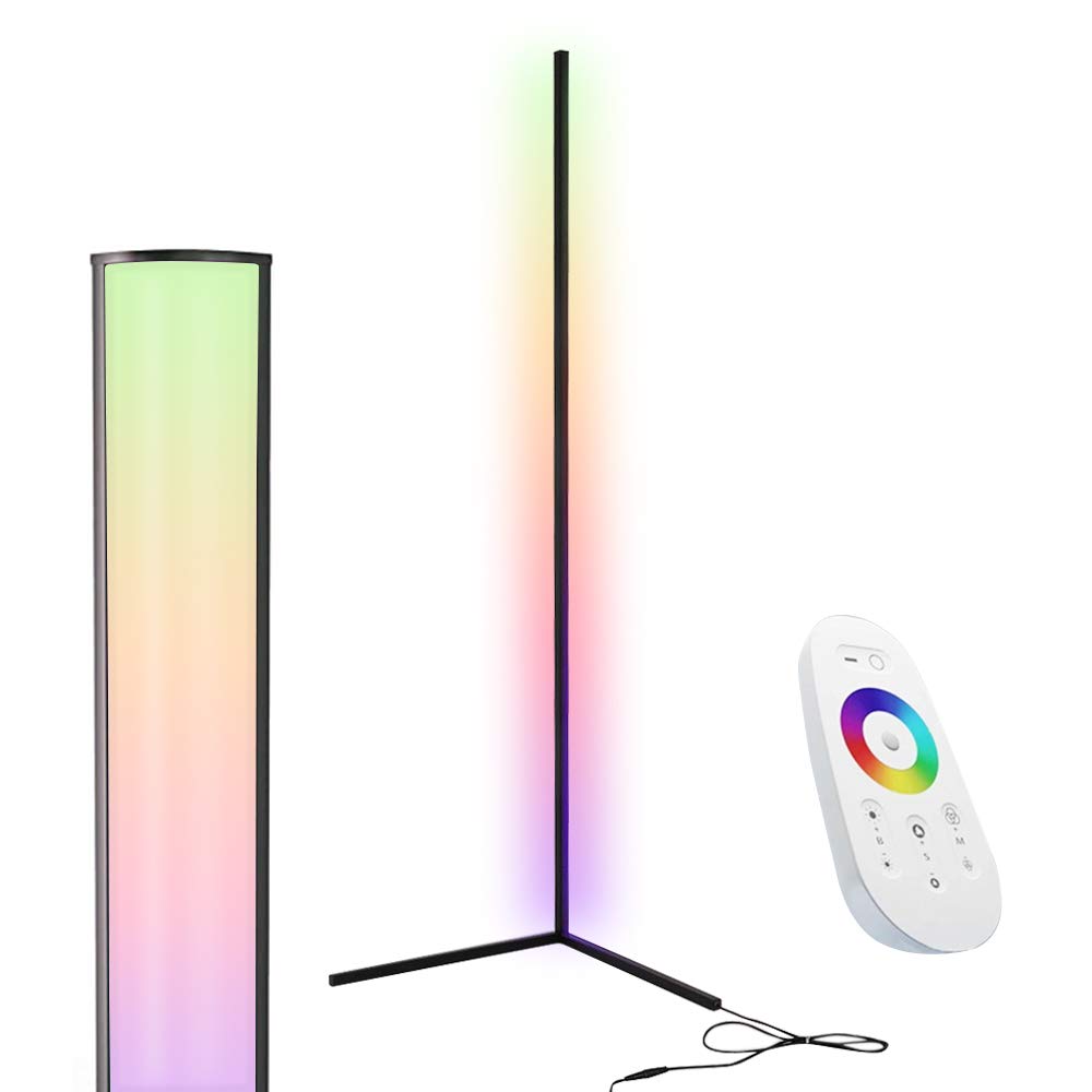 Buy LED Corner Floor Lamp, ESenior RGB Color Changing LED Floor Lamp
