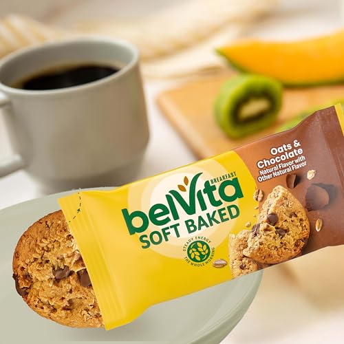 belVita Soft Baked Breakfast Bars, Oats & Chocolate, 30 Packs - image 8