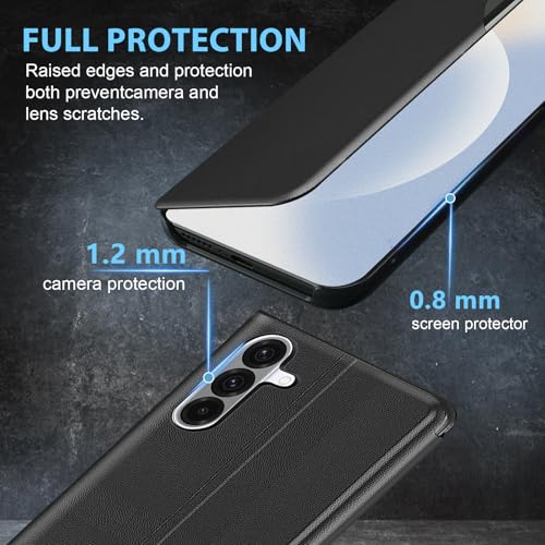 Étui Samsung S26 Plus noir à clapet pour une élégance préservée