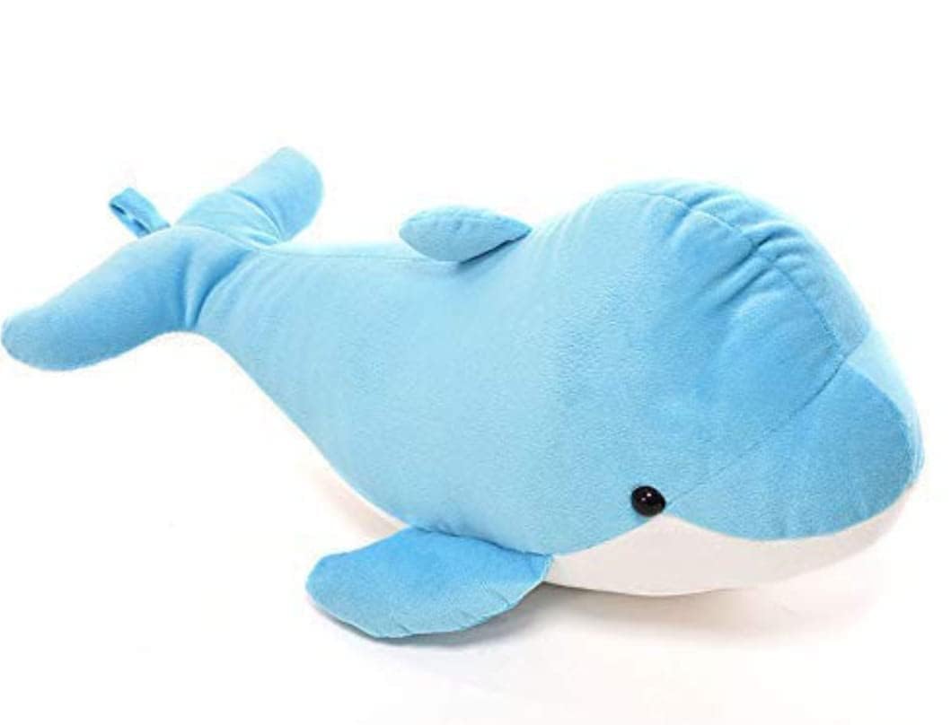 CHIRKUT Stuffed Blue Dolphin Stuffed Animal Plush Toys Soft Lovely Stuff Dolls Plushes for Children Girls Gift Room Décor (Fish_30_cm_Blue-4)-image-22