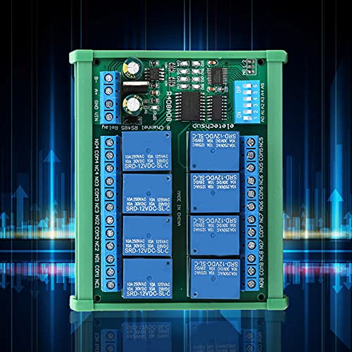 ZAICOLER Placa de Expansión de relé de 8 Canales de 12 V para Control Remoto, Accesorio Industrial, Admite Múltiples Modos para Automatización del Hogar (#2)