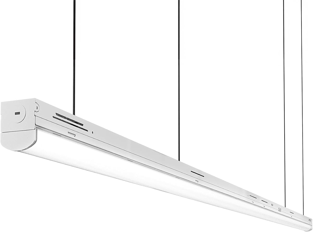 Sunco 8FT LED Shop Light, 3CCT, 0-10V Dimmable | 11700LM, CCT 3500K/4000K/5000K, Wattage 65W/75W/90W, Hardwired Strip Fixture for Garages, Warehouses and High Ceilings