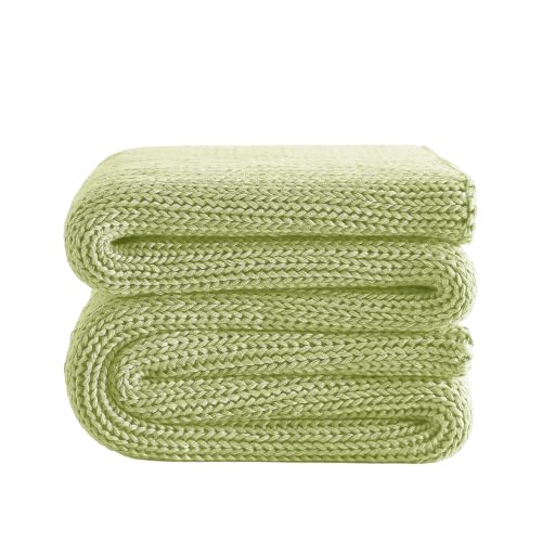 L'AGRATY Knitted Weighted Blanket 48"x72" 15lbs for Adults Cooling
