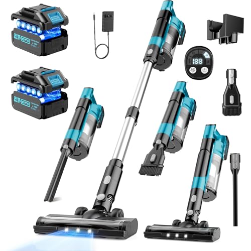 Lazenry Cordless Stick Vacuum 60KPa Brushless 8000mAh Battery