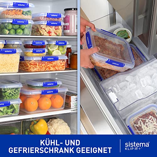 Sistema KLIP IT PLUS Frischhaltedosen Set | 2,2 l | auslaufsicherestapelbare und luftdichte Vorratsdosen mit Deckel… – Ansicht 5