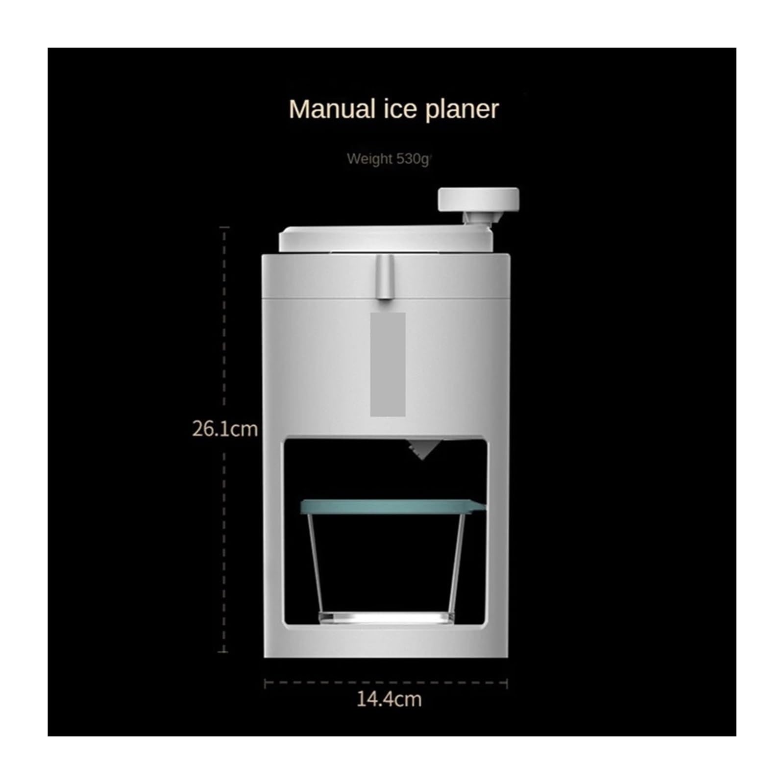 Máquina de Afeitar de Hielo Máquina de Afeitar Hielo Manual for Verano, máquina de Afeitar Hielo Manual for café, Bar, Cocina, Manual de Nieve para la Fiesta