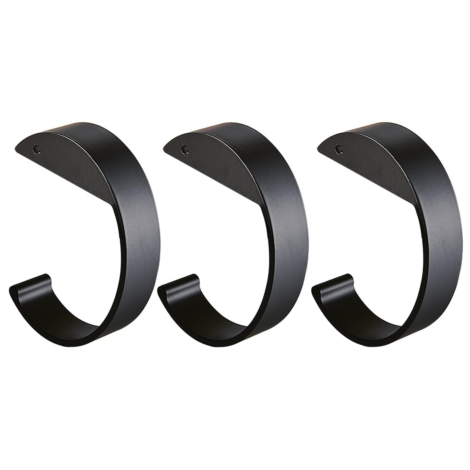 Tmboryuu Set of 3 Multipurpose C Shaped Purse Hooks Aluminum Table Hangers for Bags Coat Keys Organization Desk Organizers Aluminum Alloy Purse Hooks