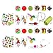 Amaping Cat Toys Toys Set 21 PCS Toys Assortments Including Tunnel Cat Feather Teaser Wand Sisal Mice Bell Crinkle Interactive Cat Toys for Indoor Cats (Green, One Size)