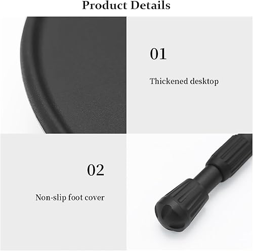 Miniatura 7 de Mesa de jardín plegable redonda Mesa de centro plegable Mesa de jardín portátil Mesa de jardín pequeña mesa redonda para patio al aire libre Mesa