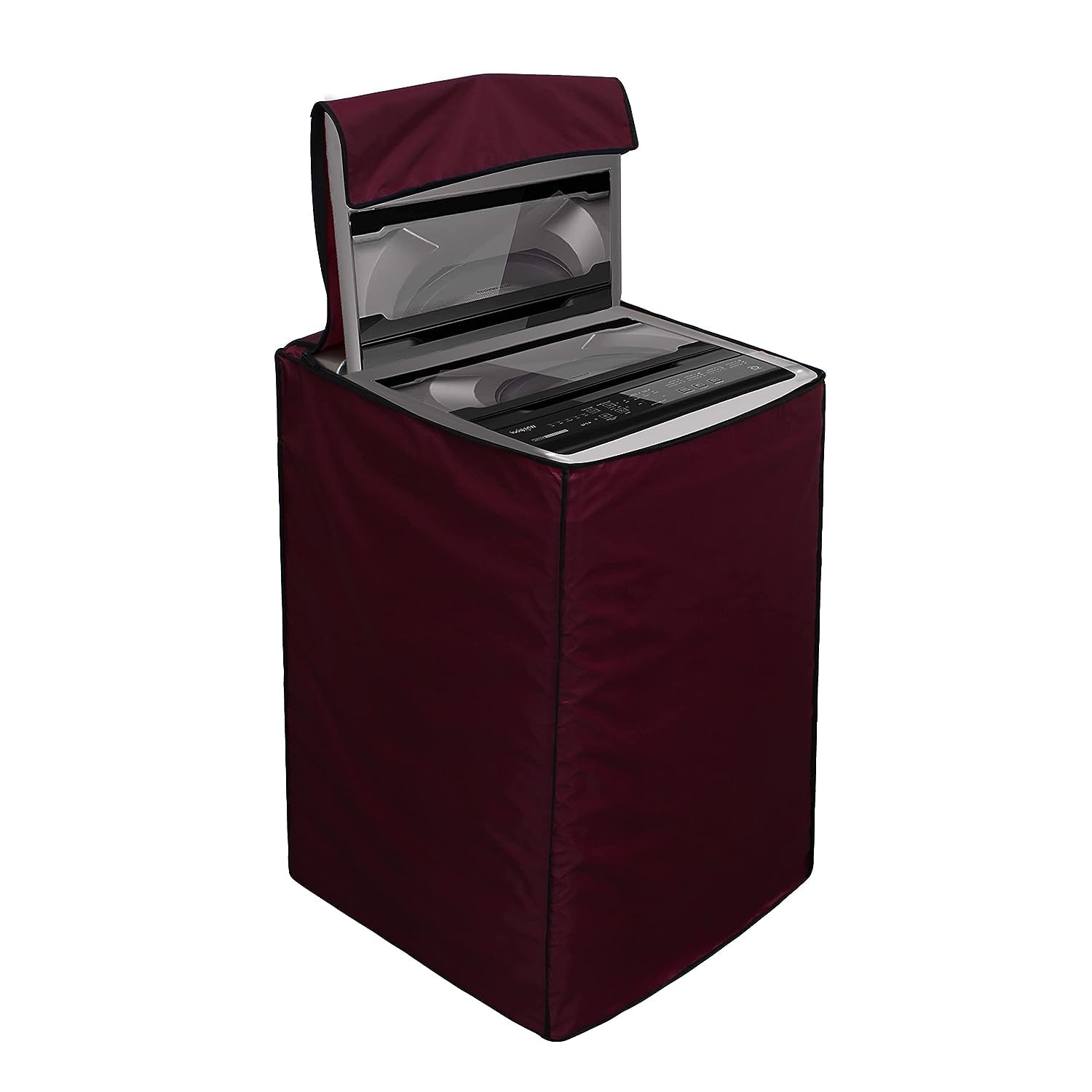 Sponsored Ad - Star Weaves Polyester Top Loading Fully Automatic Washing Machine Cover For 6 Kg, 6.5 Kg, 7Kg & 7.5 Kg Waterproof & Dust-Proof (Maroon (59 X 59 X 89 Cm) - FABIMMAR