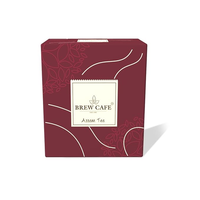 BREW CAFE Assam Tea | Assam CTC Tea | Assam tea with Antioxidants | 200g