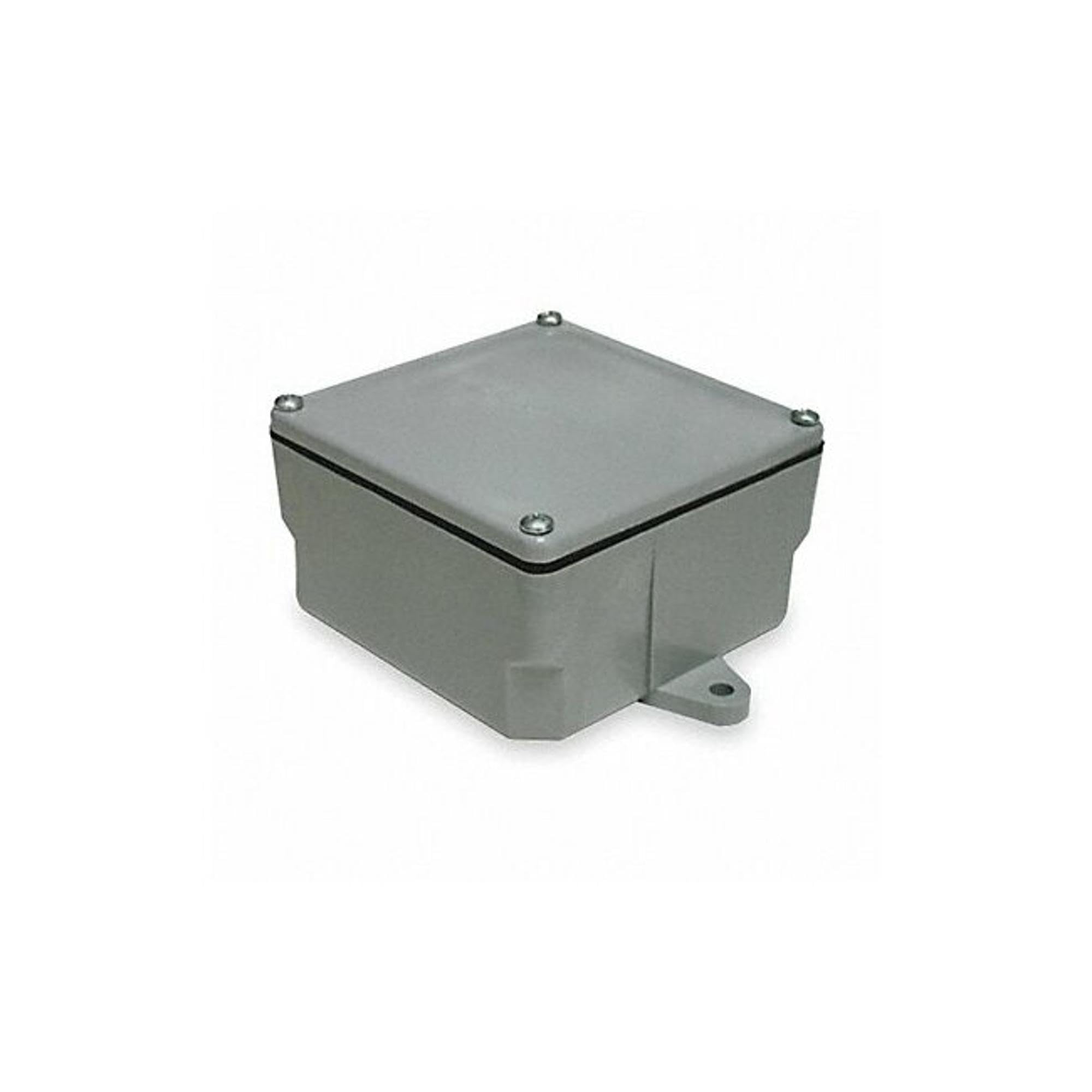 Cantex 4 in. Square PVC 1 gang Junction Box Gray