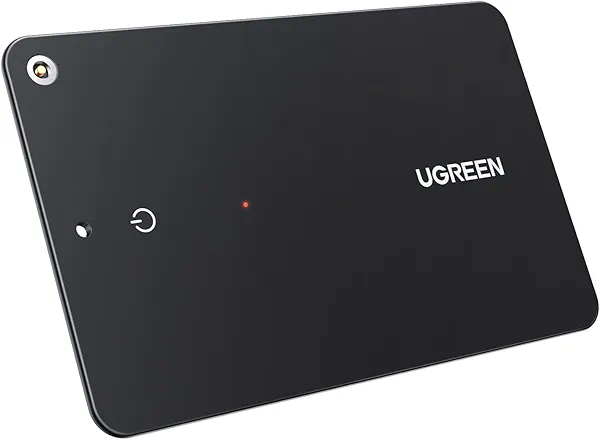 UGREEN FineTrack Slim Smart Finder Compatible with Apple Find My (iOS Only), 1.7mm Ultra-Slim Wallet Finder, IP68 Waterproof Rechargeable Bluetooth Tracker Card for Wallet, Key, Luggage Tags
