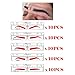 CHOOSE-IT Microblading Ruler Sticker Eyebrow Shaping Stencils Microblading Supplies Disposable Adhesive Eyebrow Template Permanent Makeup Measure Tool 50Pcs Different Shapes(5 Shapes)