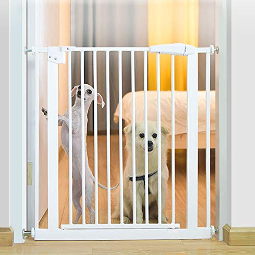 Barrières de sécurité en métal blanc de haute qualité pour chiens et grands espaces