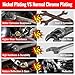 WORKPRO 8-piece Flex-Head Ratcheting Combination Wrench Set, SAE 5/16-3/4 in, 72-Teeth, CR-V Constructed, Nickel Plating with Organizer Bag