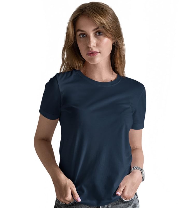 Image of INDISSH Couple T Shirt for Men and Women| Anniversary | Mens & Women Cotton Printed Tshirt| Husband Wife Valentine Tshirt Gift | Solid Plain Tshirt