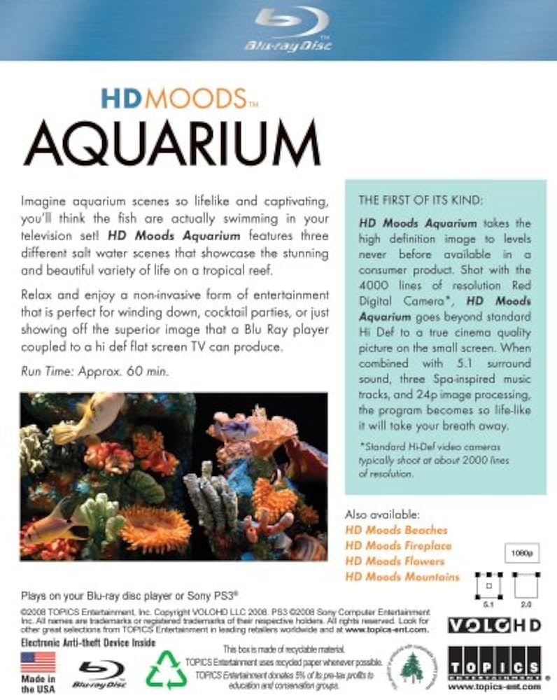 その他 Hd Moods: Aquarium [Blu-ray] [Import] 6g7v4d0 Amazon.com: HD Moods: Aquarium 2.0 (Blu-ray/DVD Combo