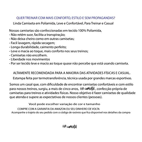 Camiseta DryFit Poliamida Feminina Para Treinar Malhar Azul (GG)