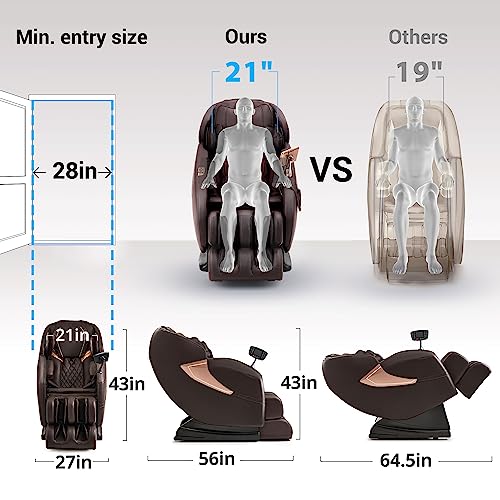 Massage-Chair-Full-Body-and-Recliner-with-Fully-Assembled-Lower-Back-and-Calf-Heating-LCD-Screen-Zero-Gravity-Shiatsu-Massage-Chair-Air-Compression-Brown-Newly-MU-C212